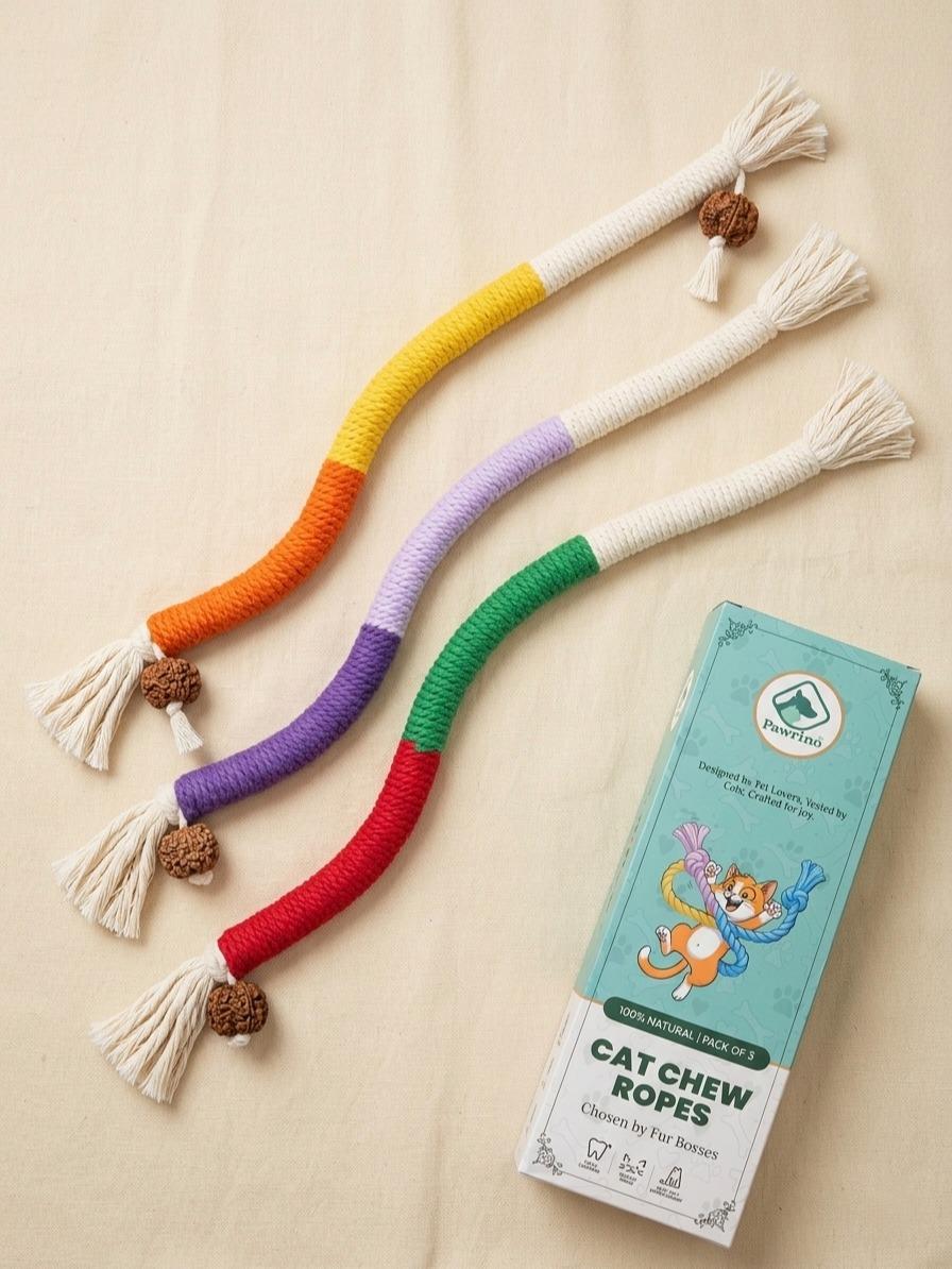 Pawrino Cat Chew Ropes 3-Pack