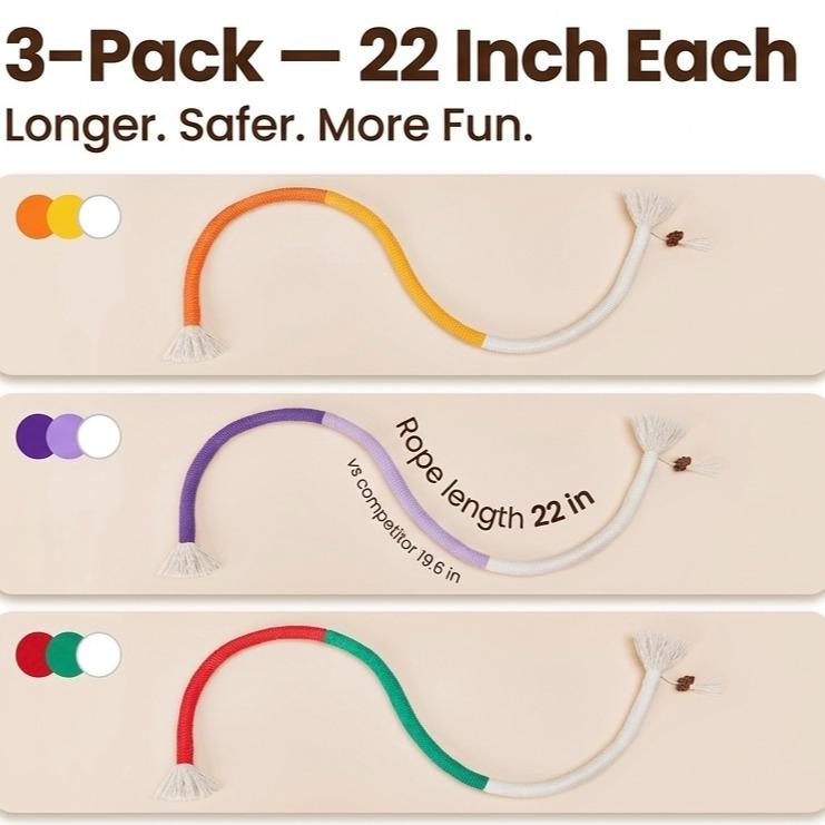 Pawrino Cat Chew Ropes 3-Pack